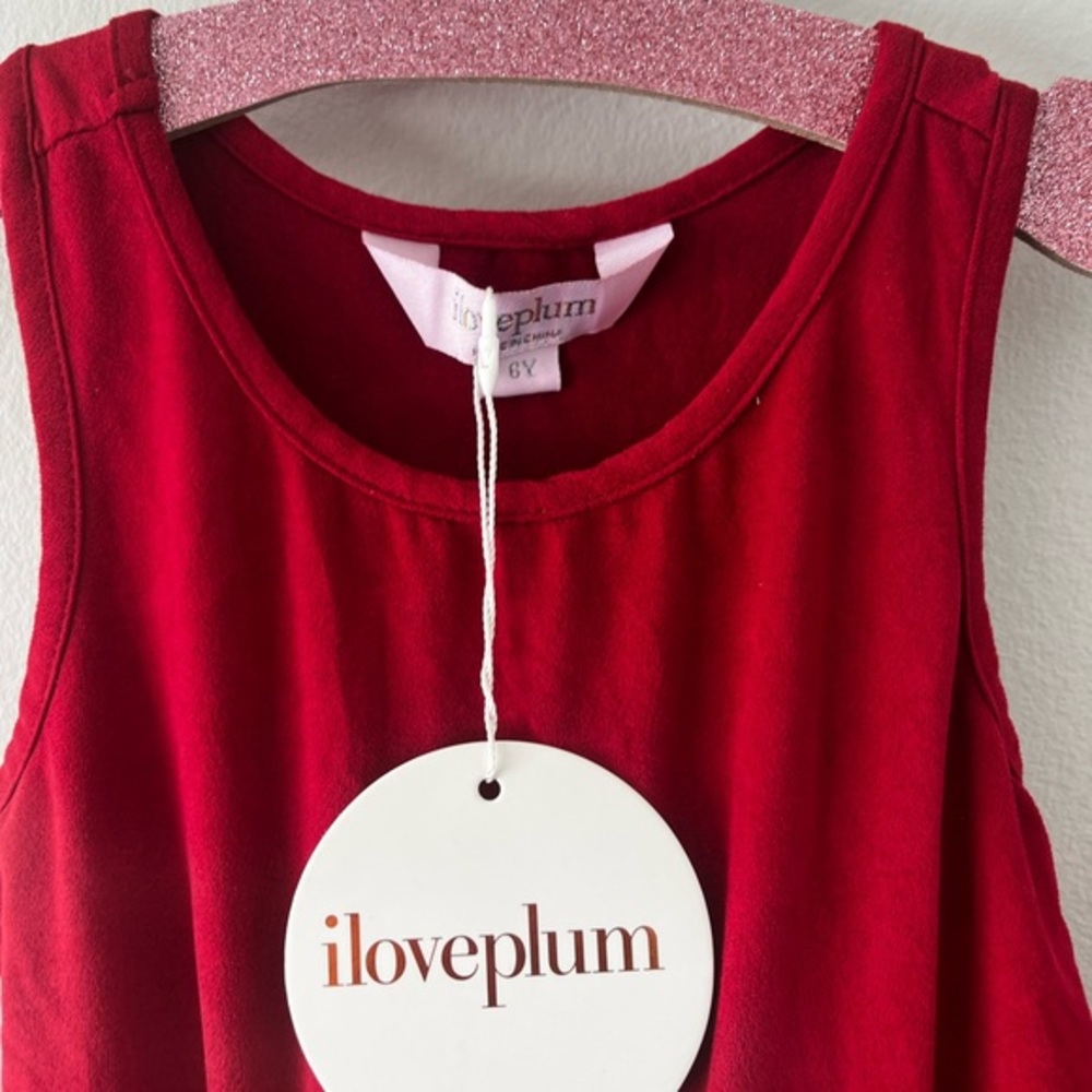 NWT! iloveplum suede tutu - Darcy red - 6Y - Picture 2 of 3